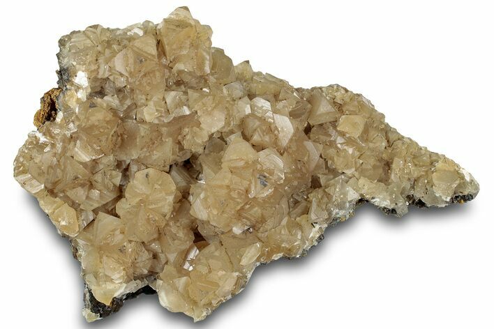 Fluorescent Yellow Calcite Crystal Cluster - Tsumeb, Namibia #321433